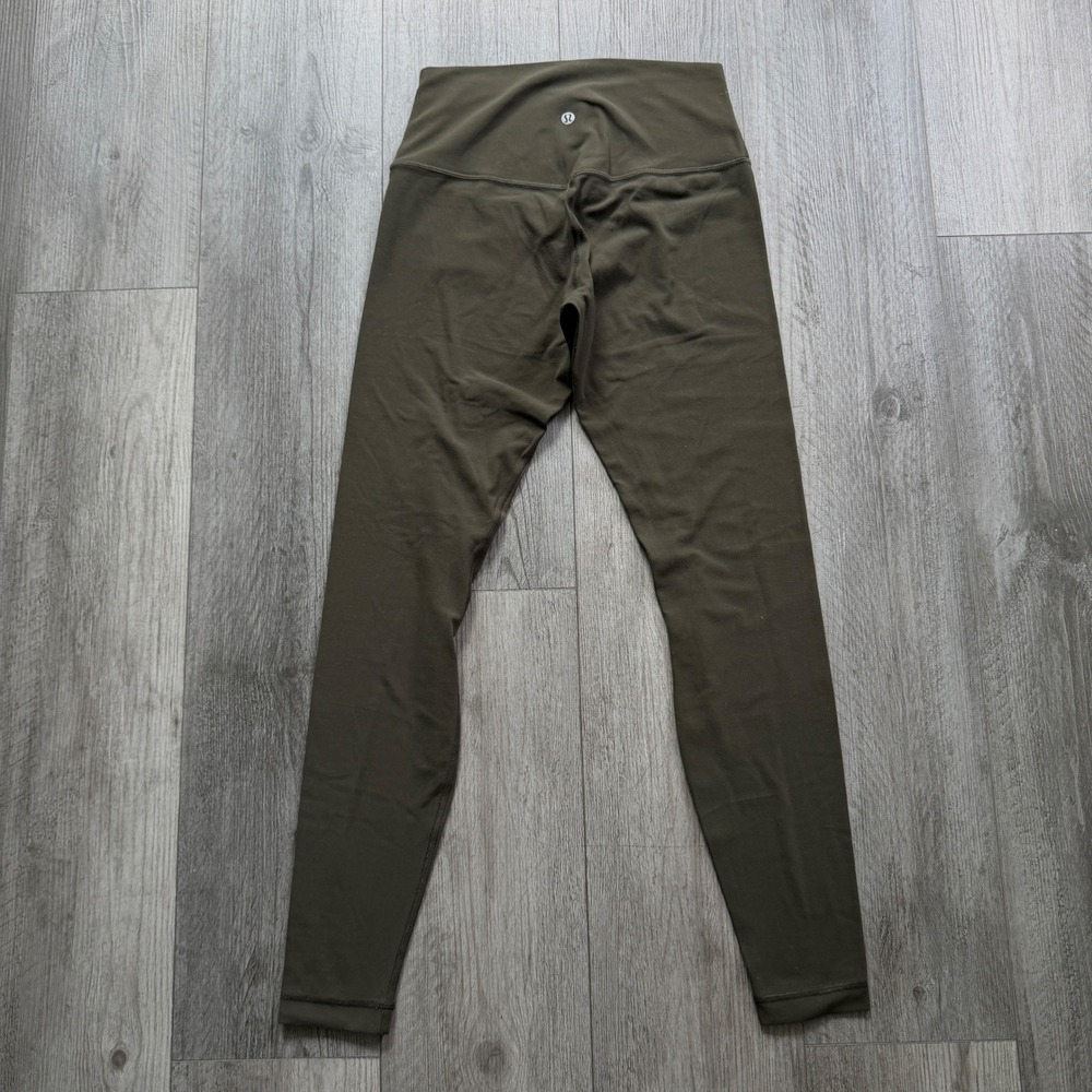 Lululemon Align High Rise Leggings Womens 8 27" length Olive Green Yoga Pants